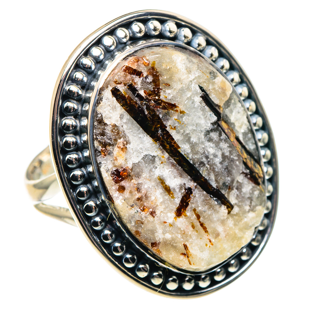 Astrophyllite Rings handcrafted by Anasilvercos - RING92106