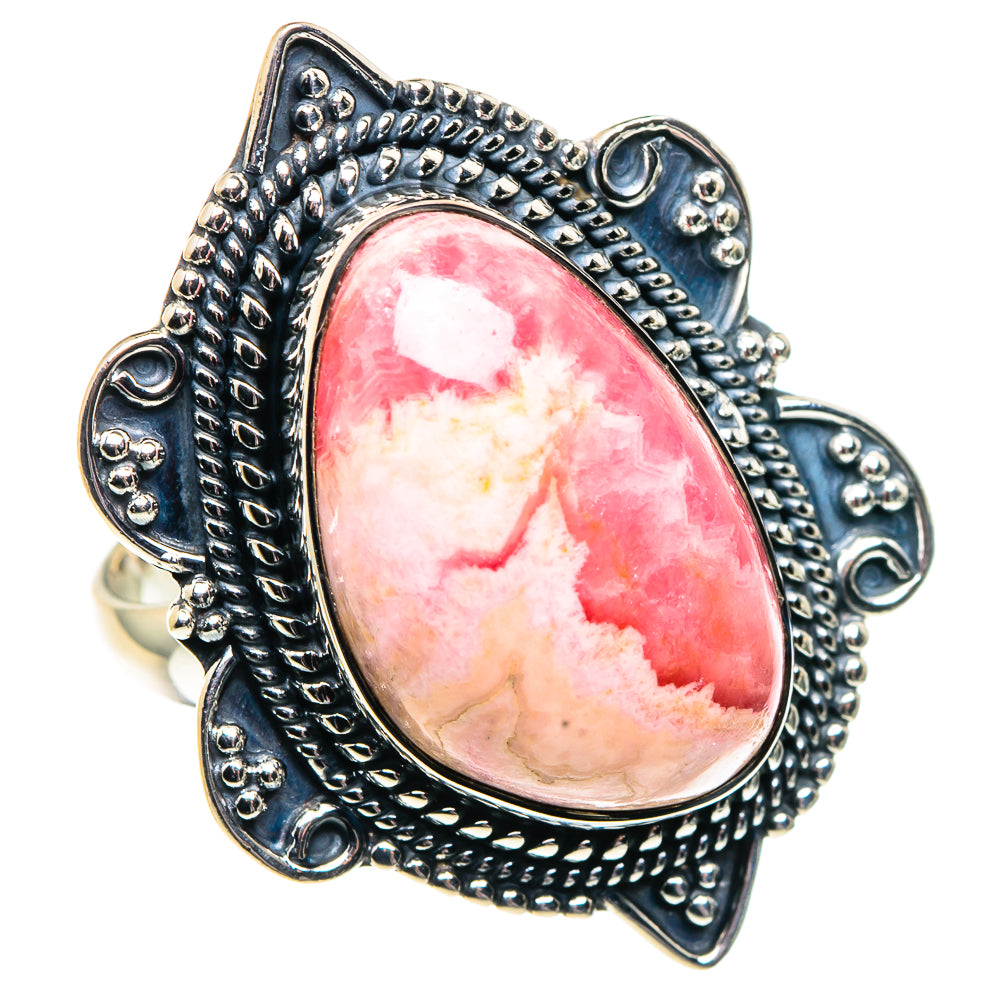 Rhodochrosite Rings handcrafted by Anasilvercos - RING92108 - Photo 2