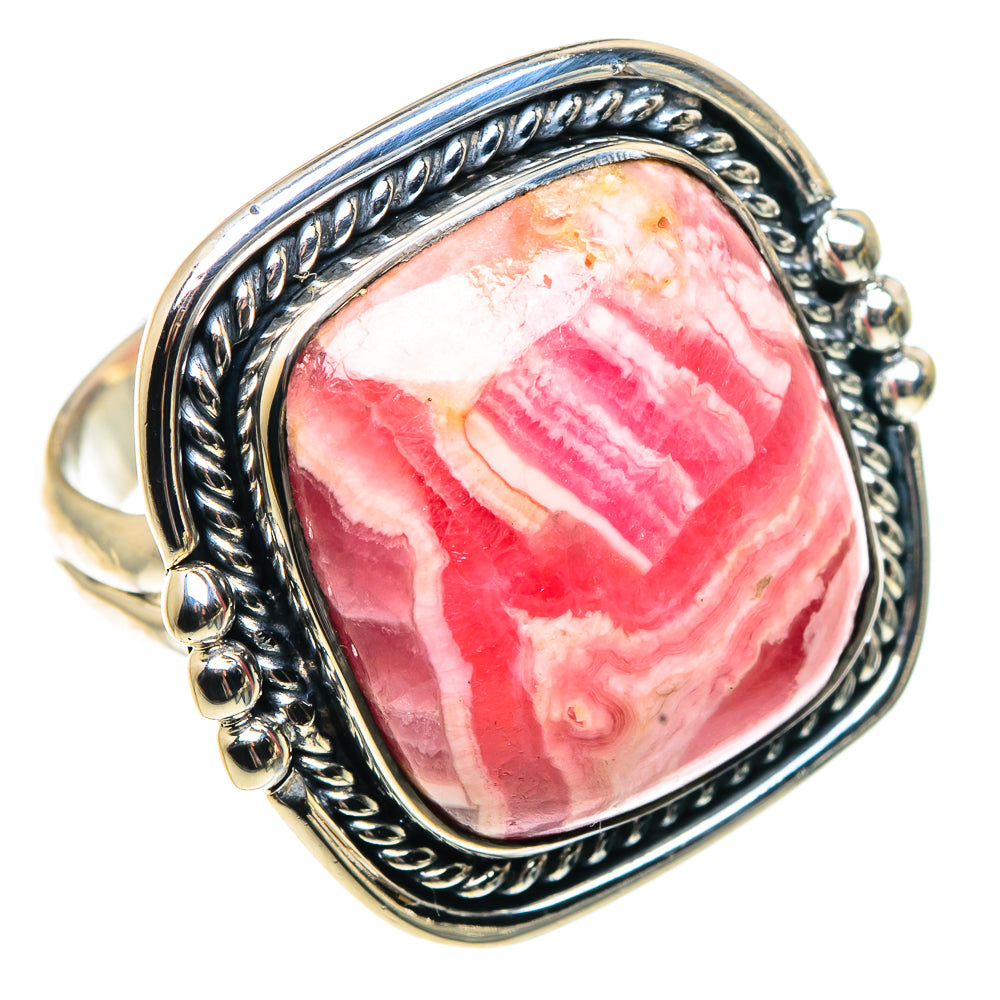 Rhodochrosite Rings handcrafted by Anasilvercos - RING92110