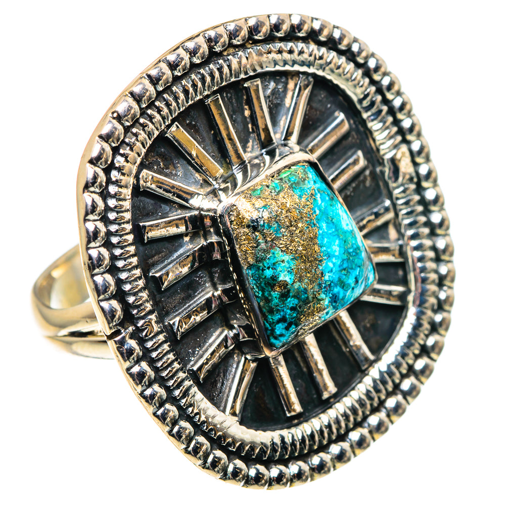 Chrysocolla Rings handcrafted by Anasilvercos - RING92116 - Photo 2