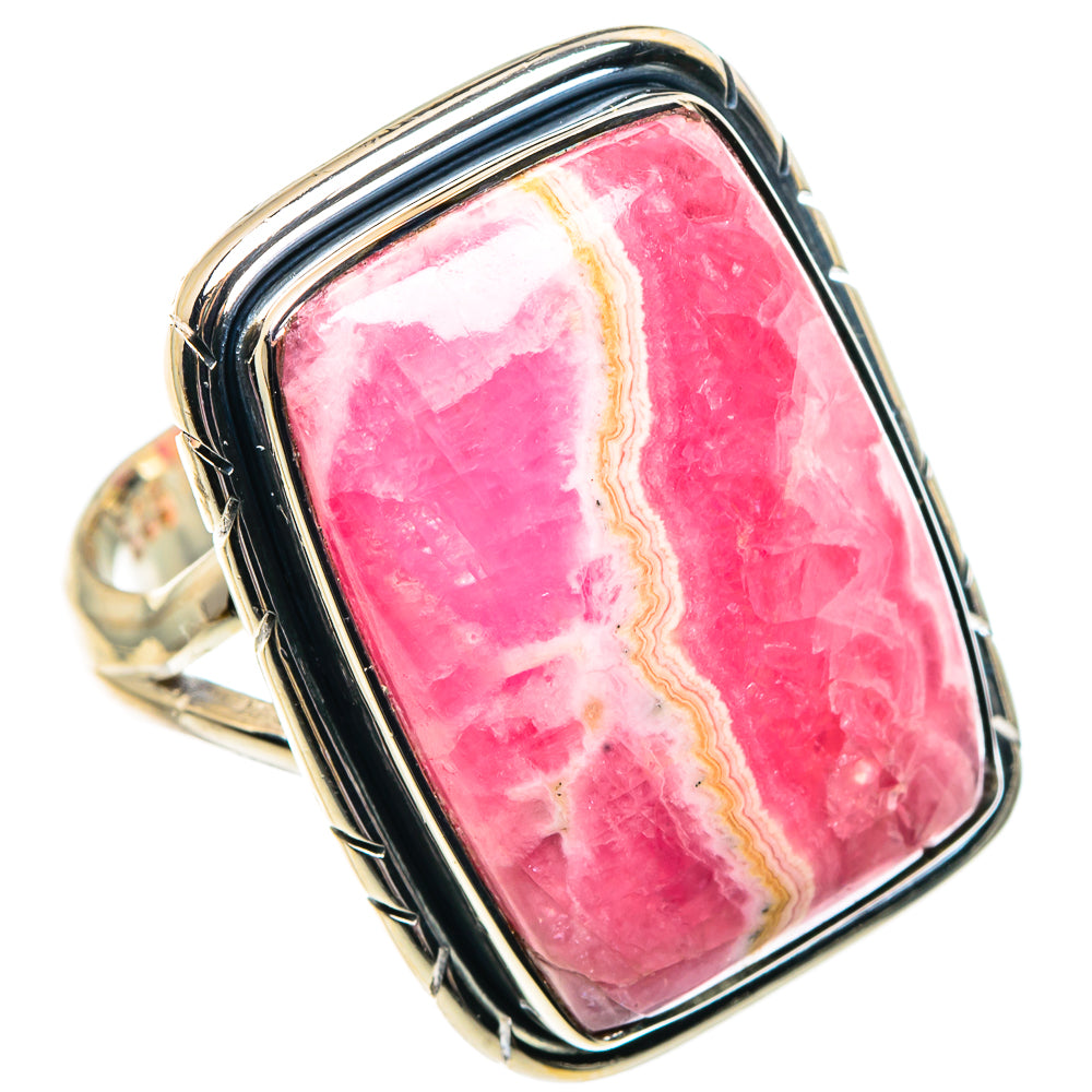 Rhodochrosite Rings handcrafted by Anasilvercos - RING92122
