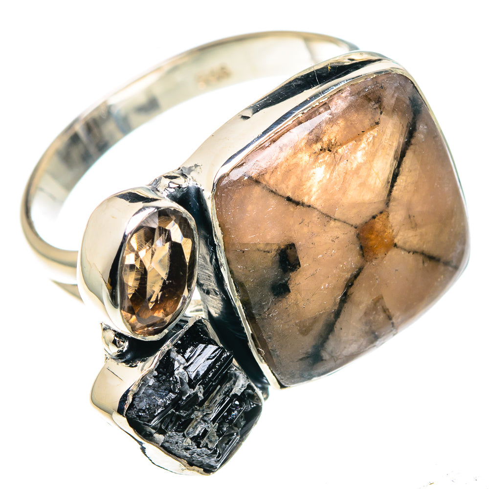 Chiastolite Rings handcrafted by Anasilvercos - RING92129