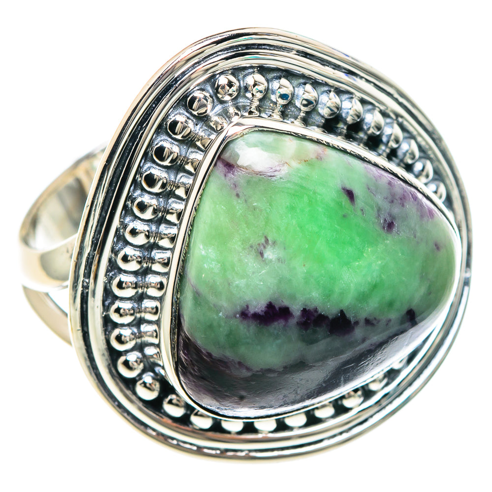 Ruby Zoisite Rings handcrafted by Anasilvercos - RING92153 - Photo 2