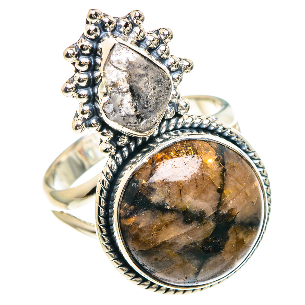 Chiastolite Rings handcrafted by Anasilvercos - RING92156