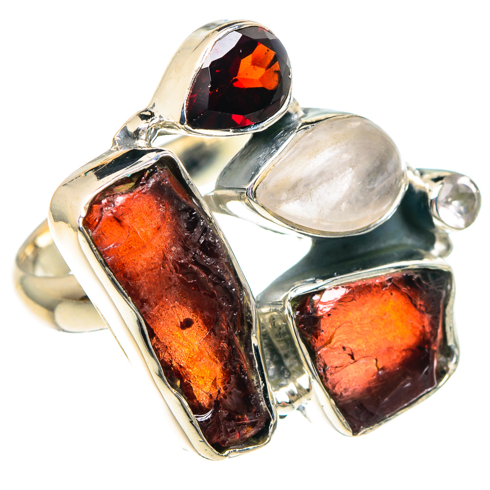 Garnet Rings handcrafted by Anasilvercos - RING92161