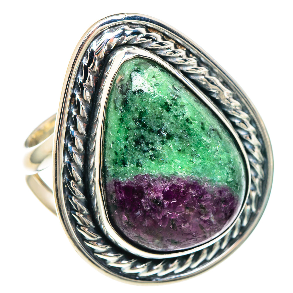 Ruby Zoisite Rings handcrafted by Anasilvercos - RING92171