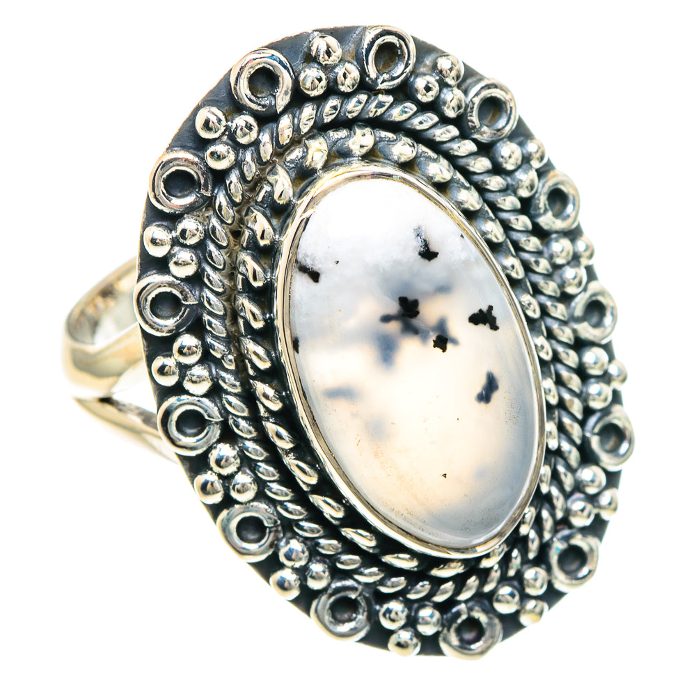 Dendritic Opal Rings handcrafted by Anasilvercos - RING92191