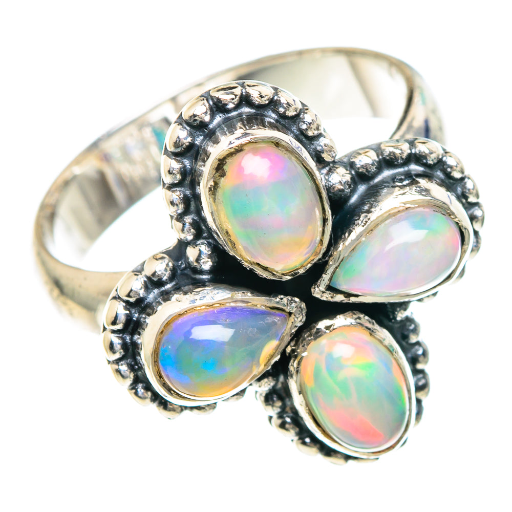 Ethiopian Opal Rings handcrafted by Anasilvercos - RING92193