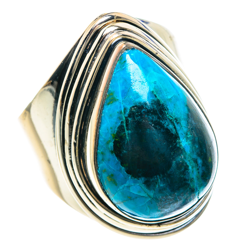Chrysocolla Rings handcrafted by Anasilvercos - RING92196