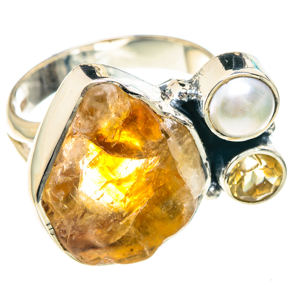 Citrine Rings handcrafted by Anasilvercos - RING92204