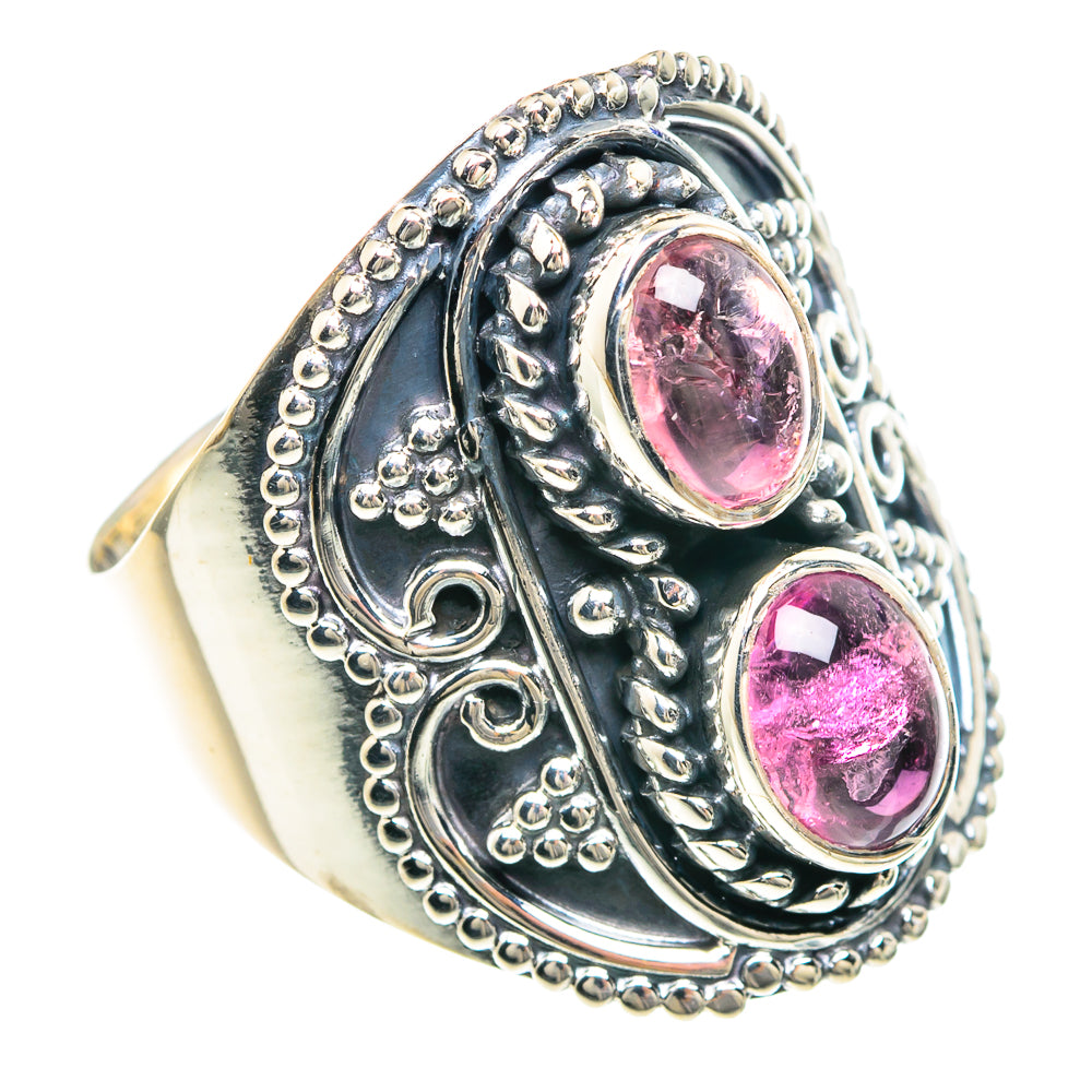 Pink Tourmaline Rings handcrafted by Anasilvercos - RING92205