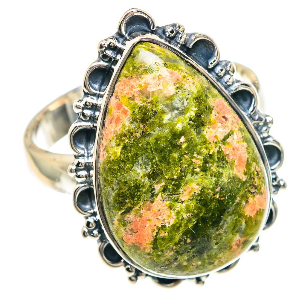 Unakite Rings handcrafted by Anasilvercos - RING92220