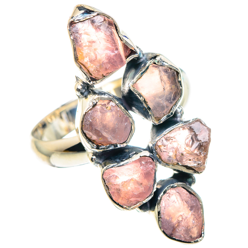 Rose Quartz Rings handcrafted by Anasilvercos - RING92225