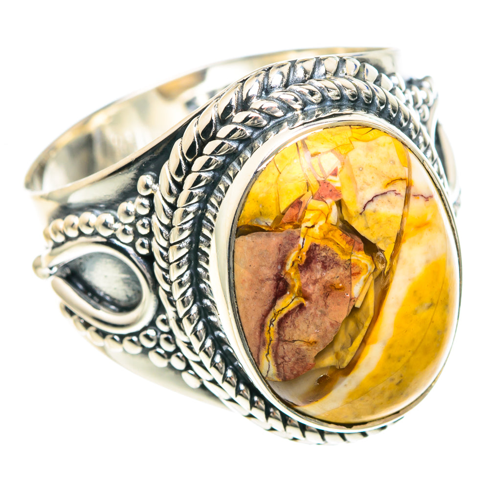 Brecciated Mookaite Rings handcrafted by Anasilvercos - RING92243