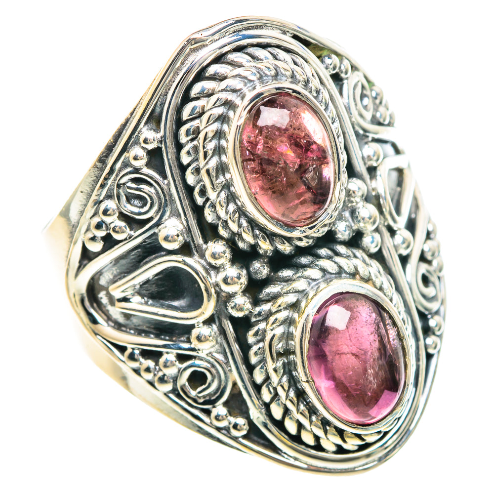 Pink Tourmaline Rings handcrafted by Anasilvercos - RING92245