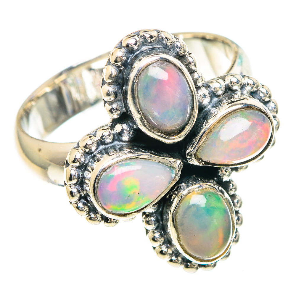 Ethiopian Opal Rings handcrafted by Anasilvercos - RING92254