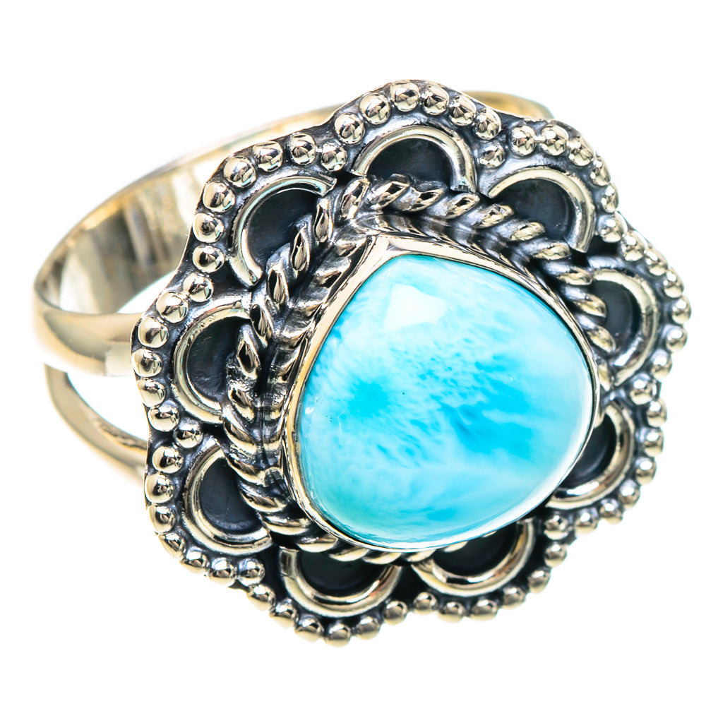 Larimar Rings handcrafted by Anasilvercos - RING92257