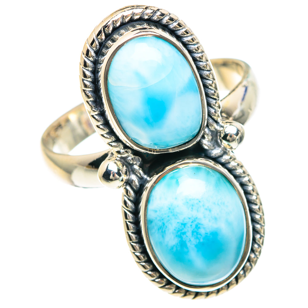Larimar Rings handcrafted by Anasilvercos - RING92258