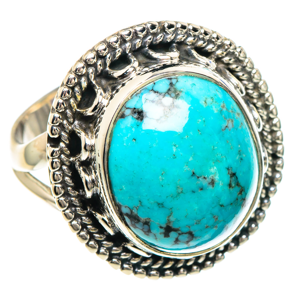 Tibetan Turquoise Rings handcrafted by Anasilvercos - RING92259