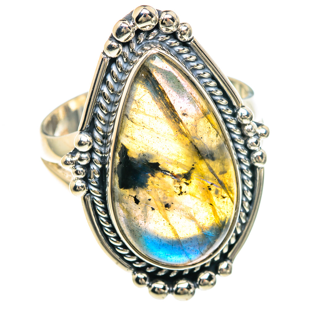 Labradorite Rings handcrafted by Anasilvercos - RING92264