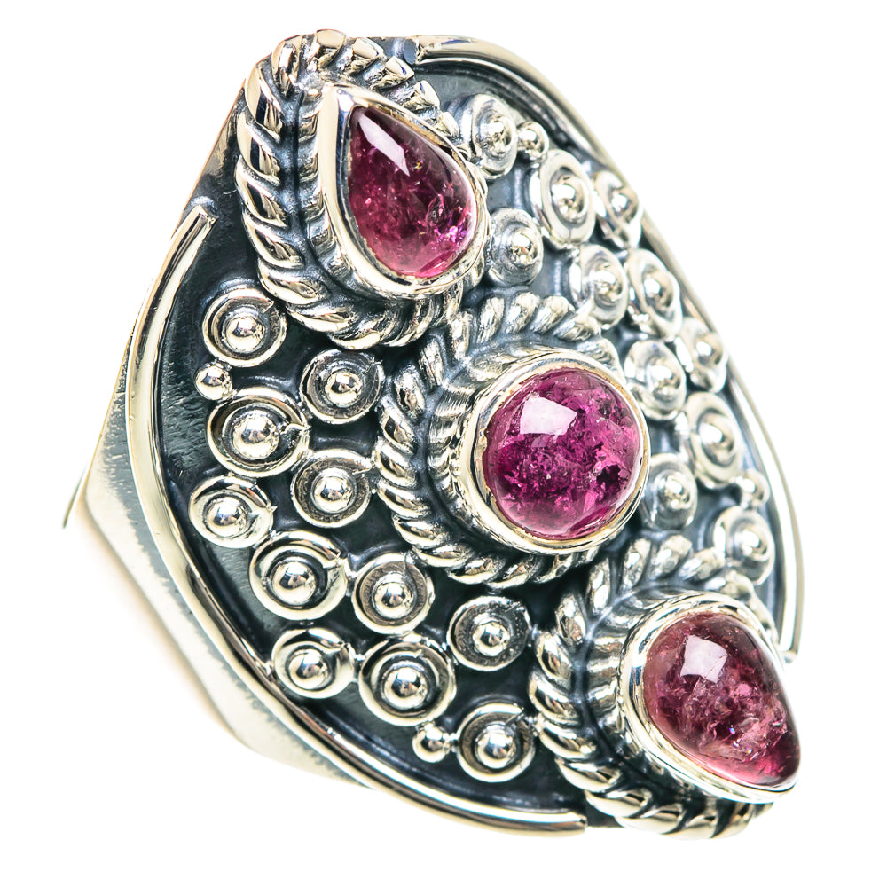 Pink Tourmaline Rings handcrafted by Anasilvercos - RING92270