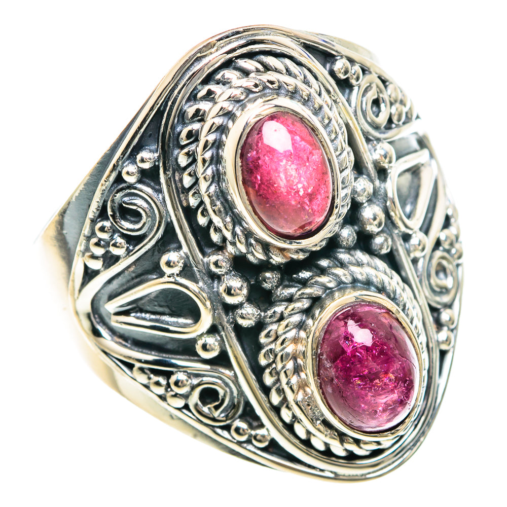 Pink Tourmaline Rings handcrafted by Anasilvercos - RING92271