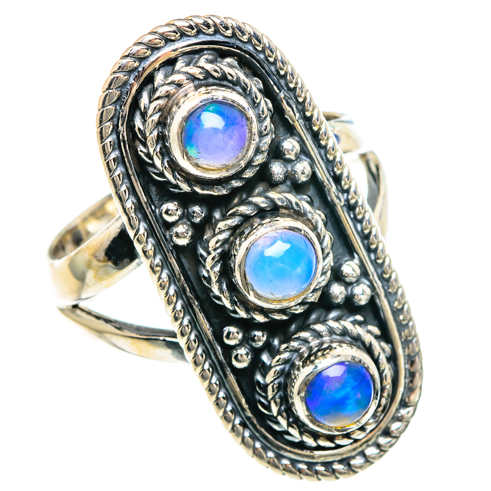 Ethiopian Opal Rings handcrafted by Anasilvercos - RING92274 - Photo 2