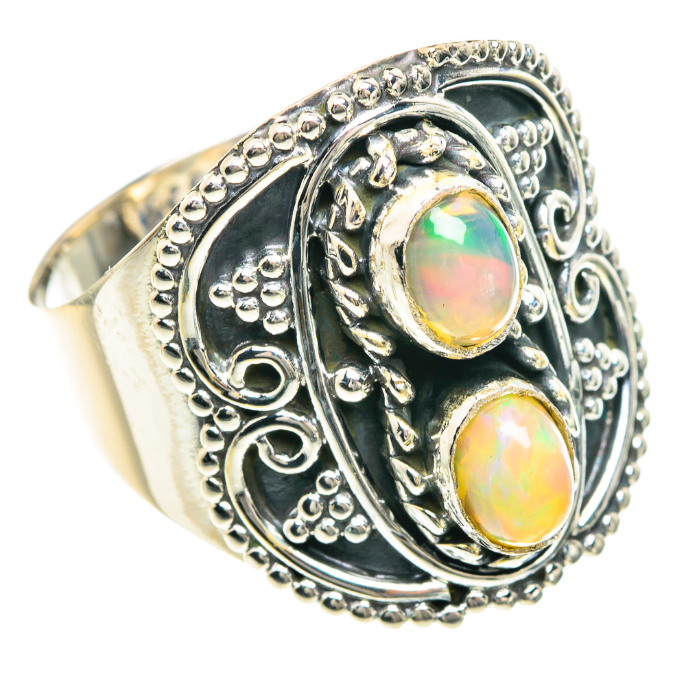 Ethiopian Opal Rings handcrafted by Anasilvercos - RING92275