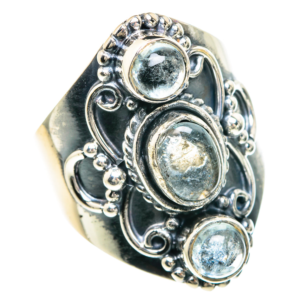 Aquamarine Rings handcrafted by Anasilvercos - RING92282