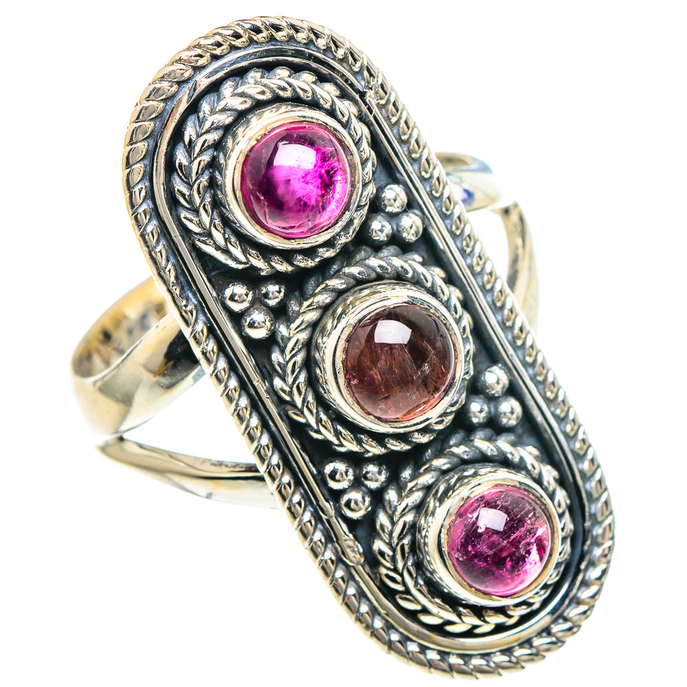 Pink Tourmaline Rings handcrafted by Anasilvercos - RING92287