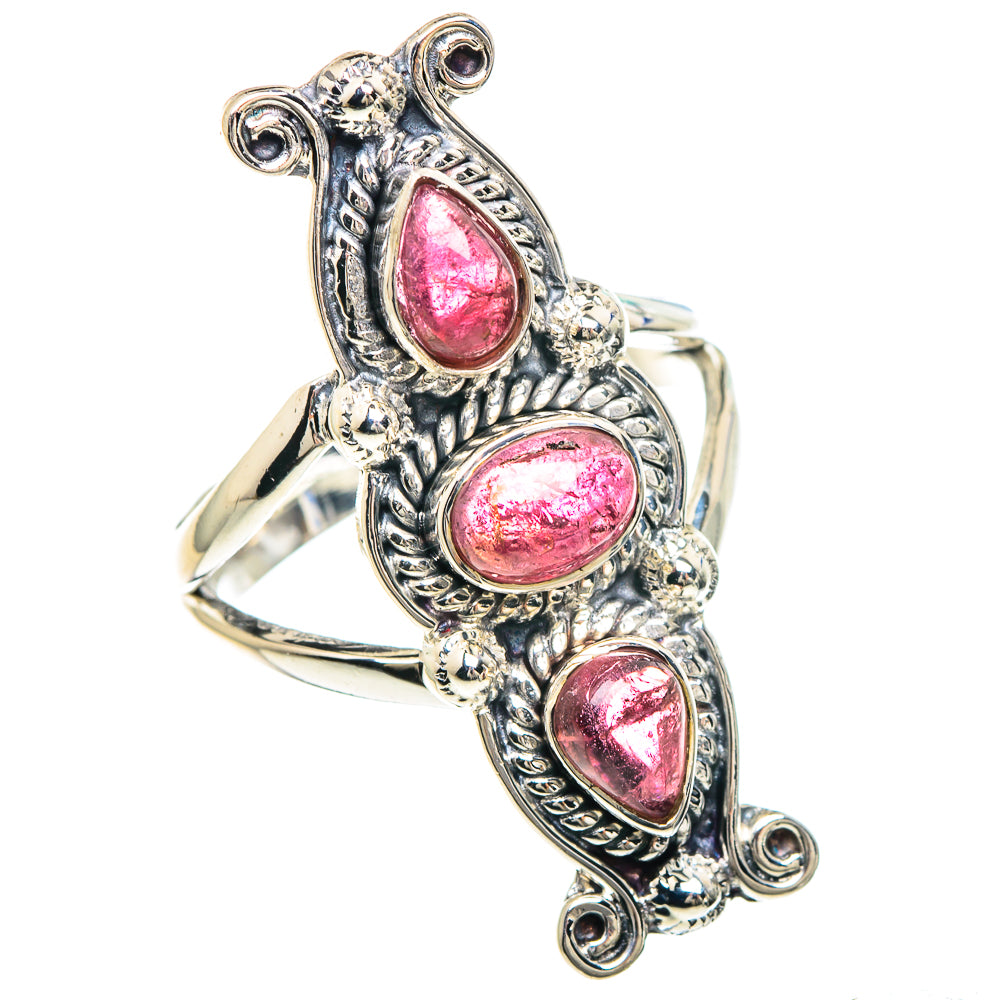 Pink Tourmaline Rings handcrafted by Anasilvercos - RING92289