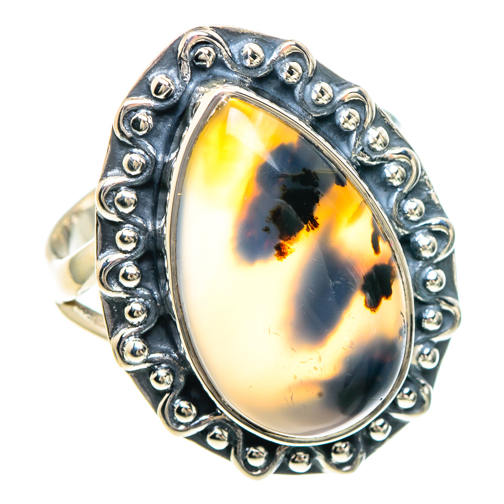 Scenic Dendritic Agate Rings handcrafted by Anasilvercos - RING92292