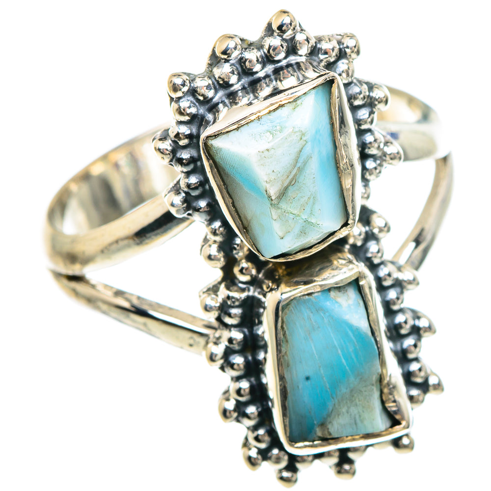 Larimar Rings handcrafted by Anasilvercos - RING92297