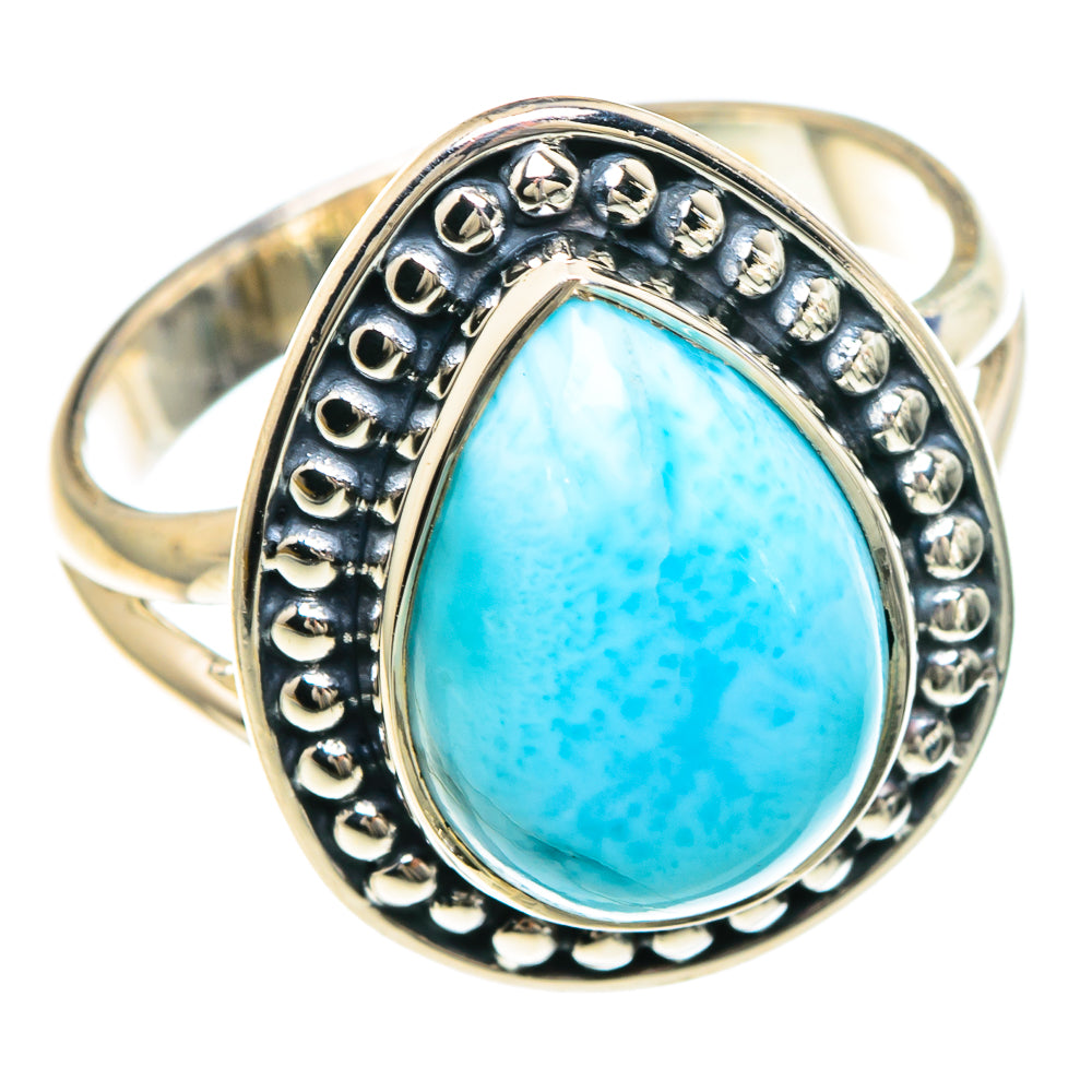 Larimar Rings handcrafted by Anasilvercos - RING92298