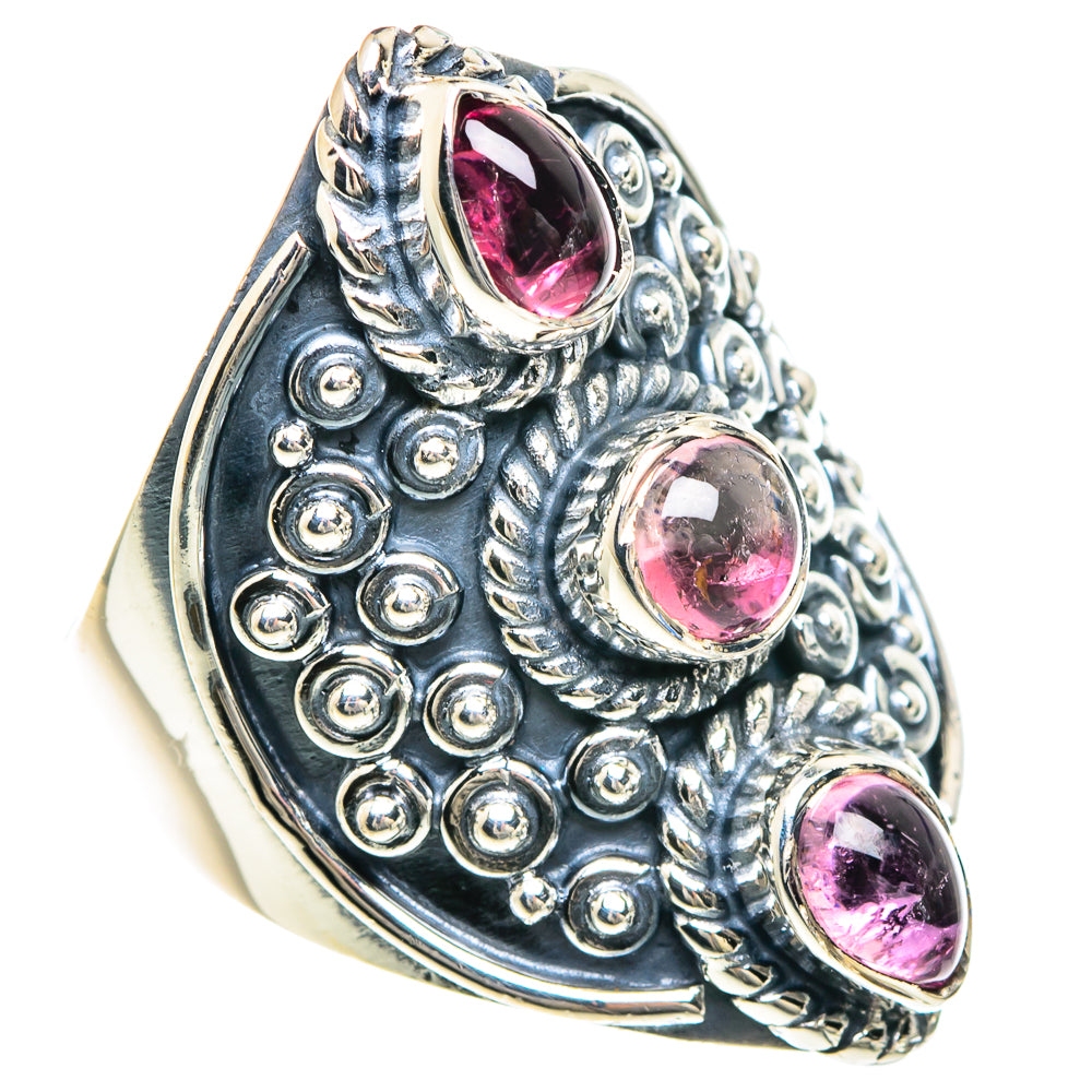 Pink Tourmaline Rings handcrafted by Anasilvercos - RING92300