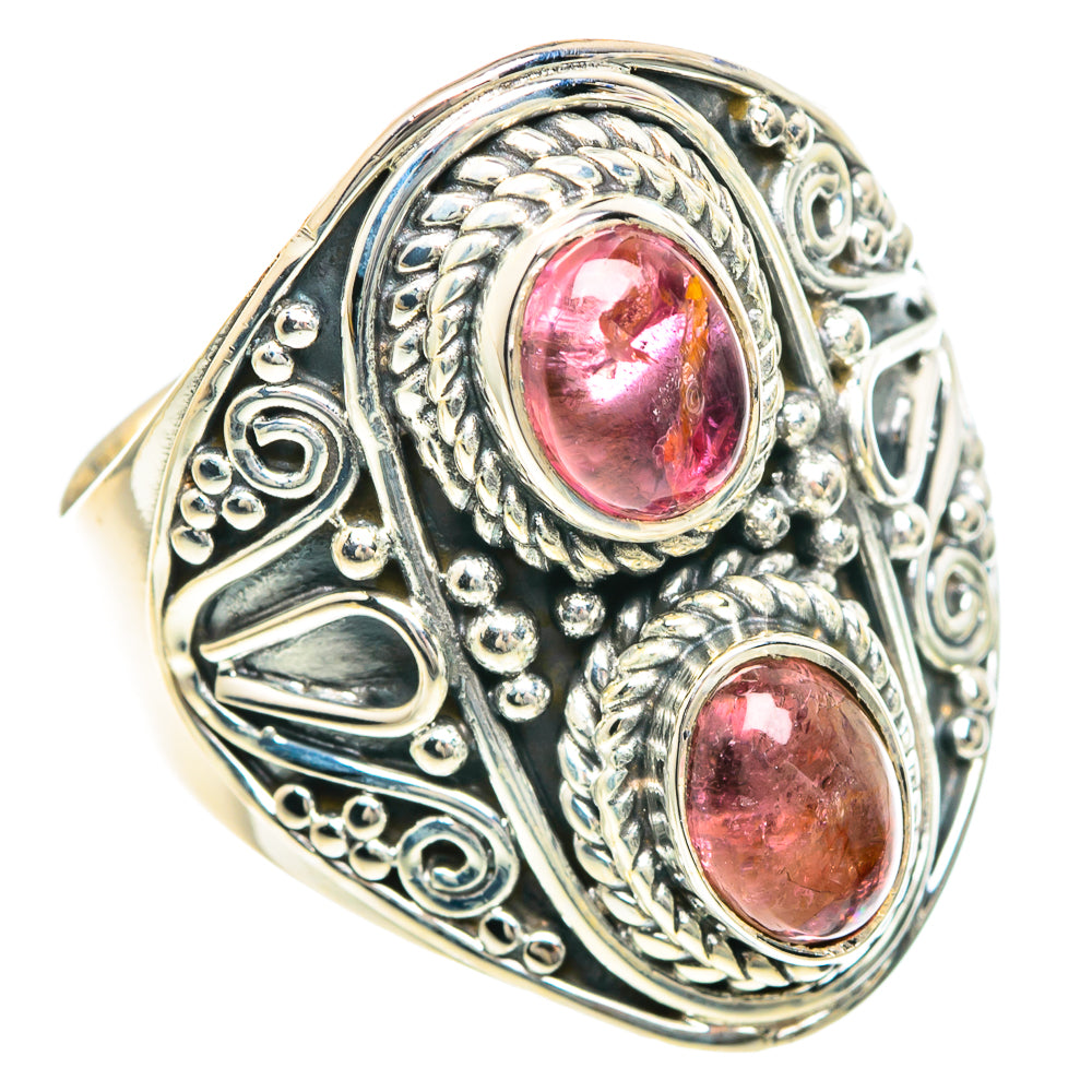 Pink Tourmaline Rings handcrafted by Anasilvercos - RING92303