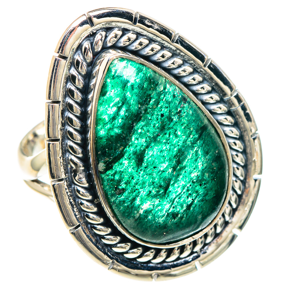 Green Aventurine Rings handcrafted by Anasilvercos - RING92361
