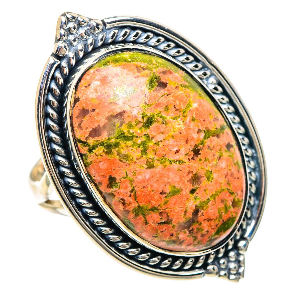 Unakite Rings handcrafted by Anasilvercos - RING92365 - Photo 2