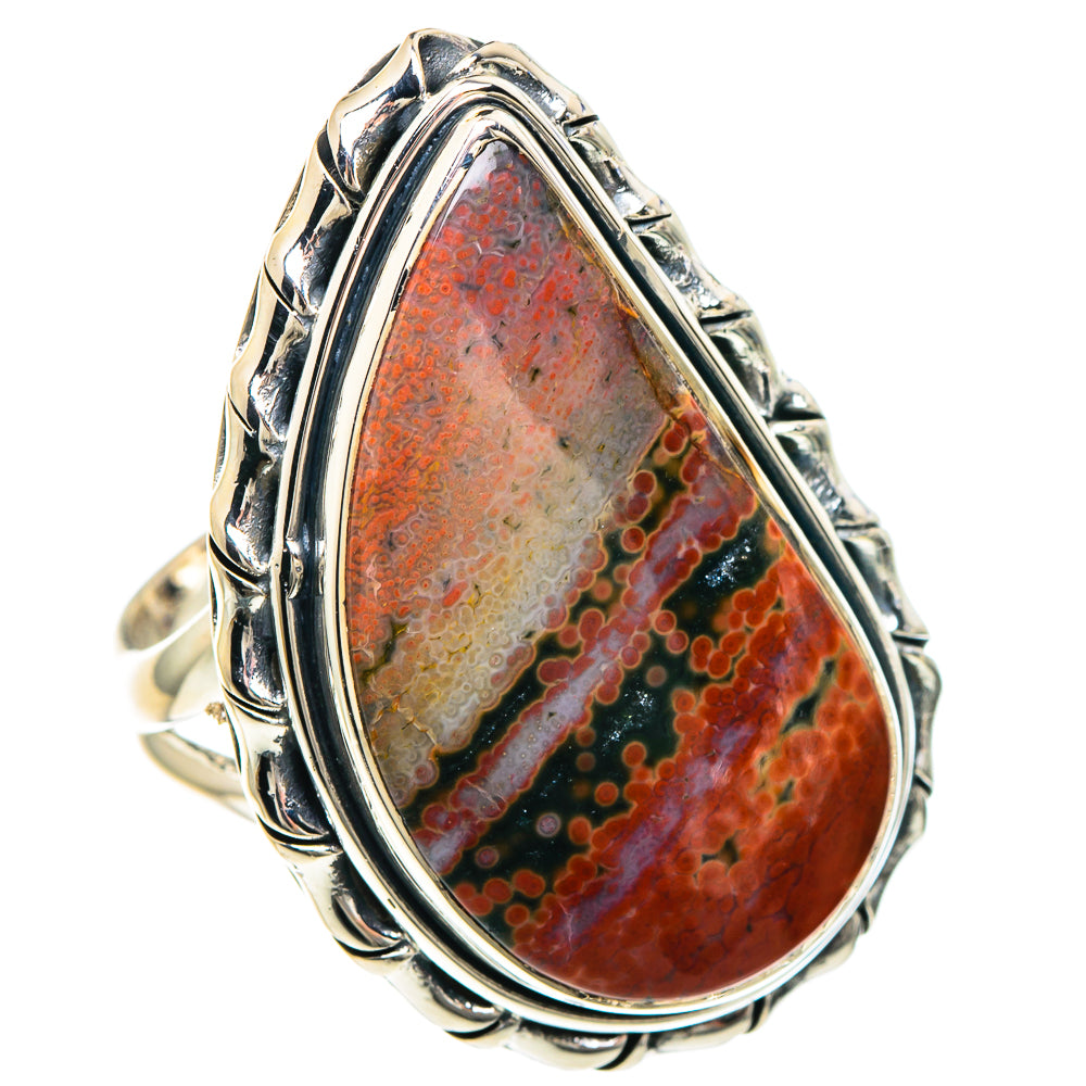 Ocean Jasper Rings handcrafted by Anasilvercos - RING92368