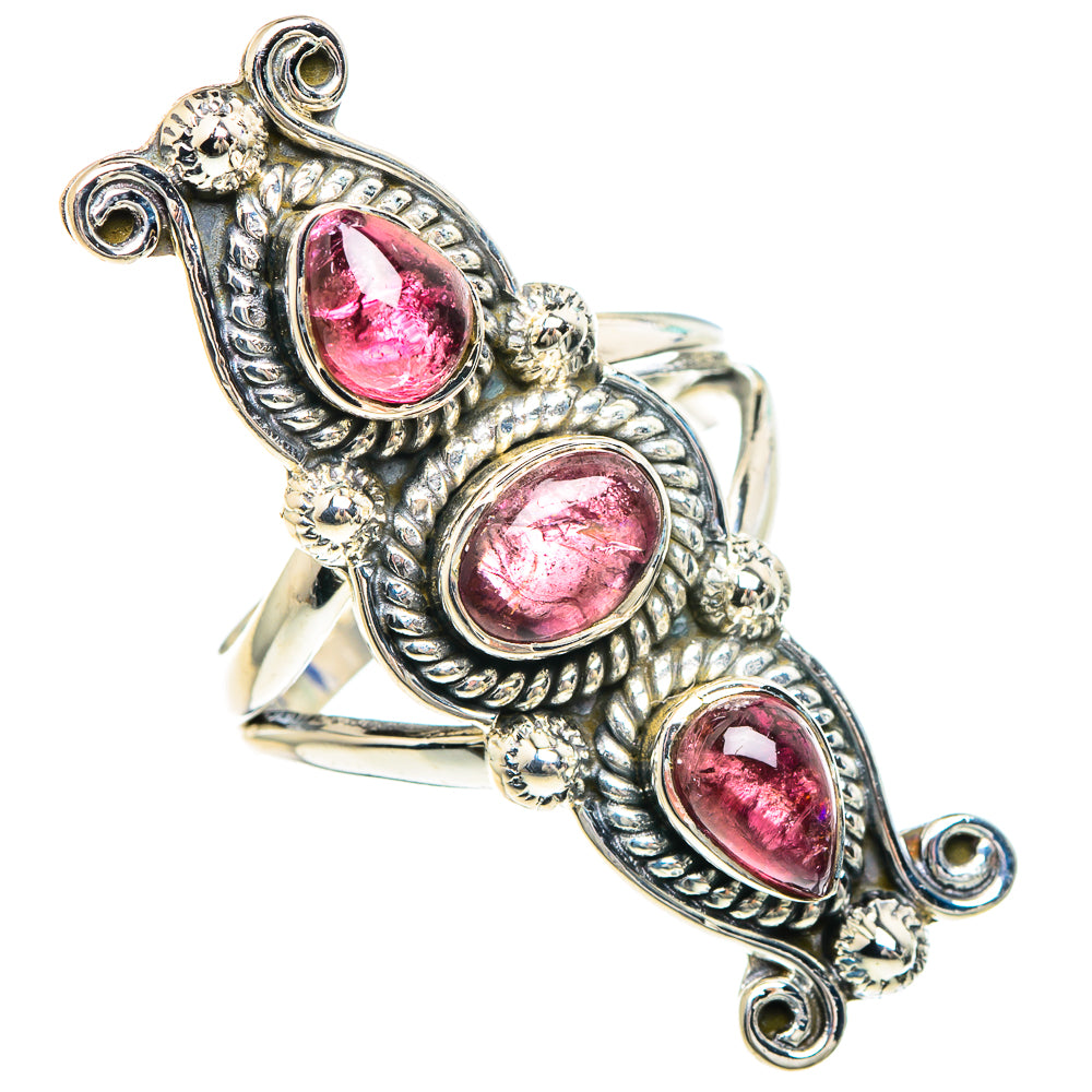 Pink Tourmaline Rings handcrafted by Anasilvercos - RING92374