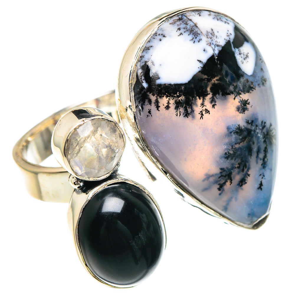 Dendritic Opal Rings handcrafted by Anasilvercos - RING92382