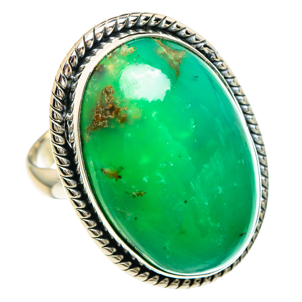 Chrysoprase Rings handcrafted by Anasilvercos - RING92396