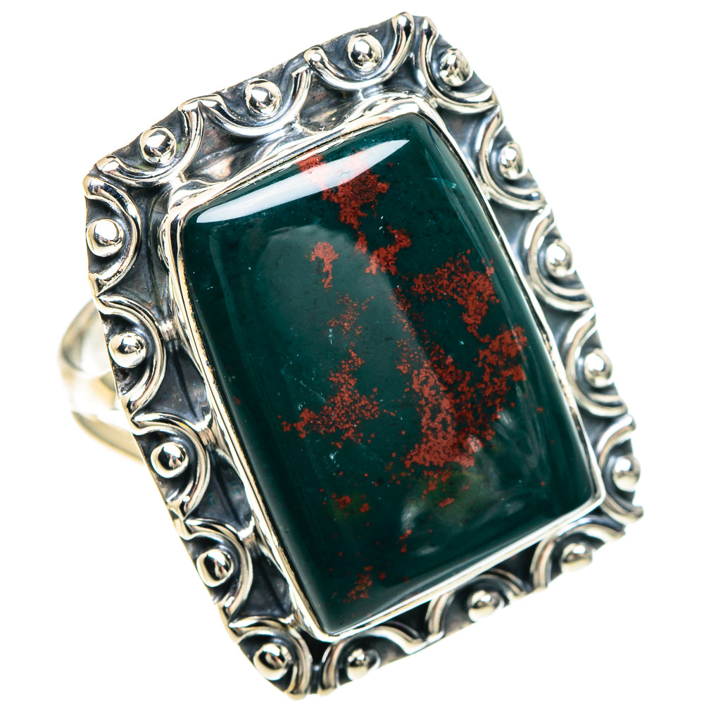 Bloodstone Rings handcrafted by Anasilvercos - RING92397