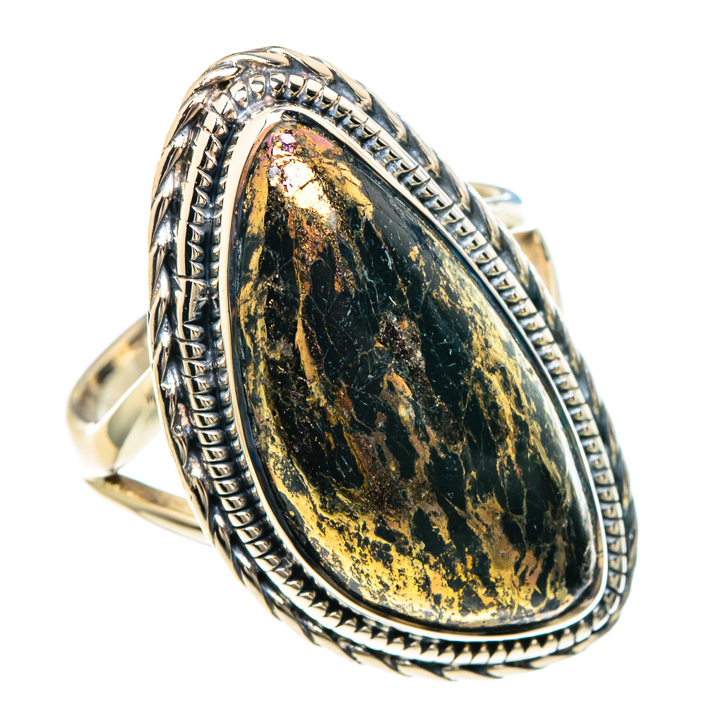 Pyrite Agate Rings handcrafted by Anasilvercos - RING92408 - Photo 2