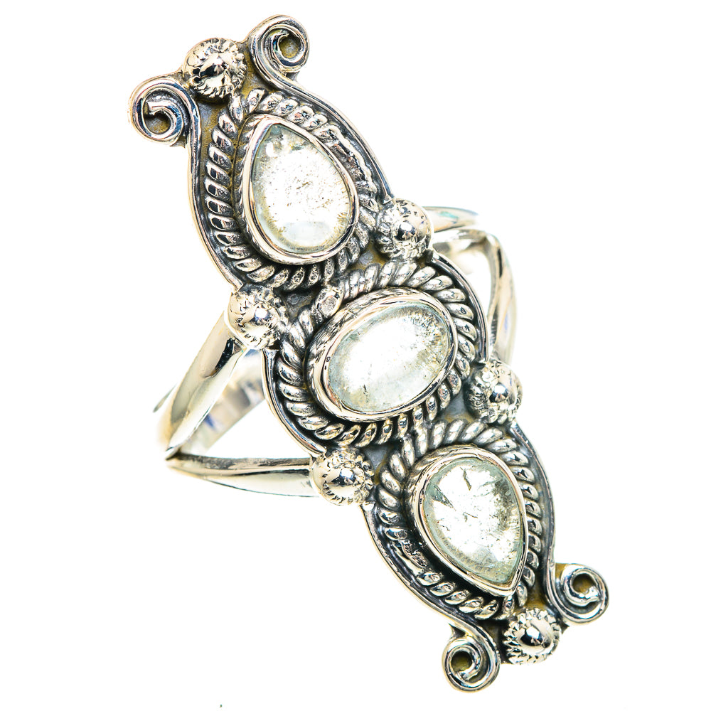 Aquamarine Rings handcrafted by Anasilvercos - RING92416