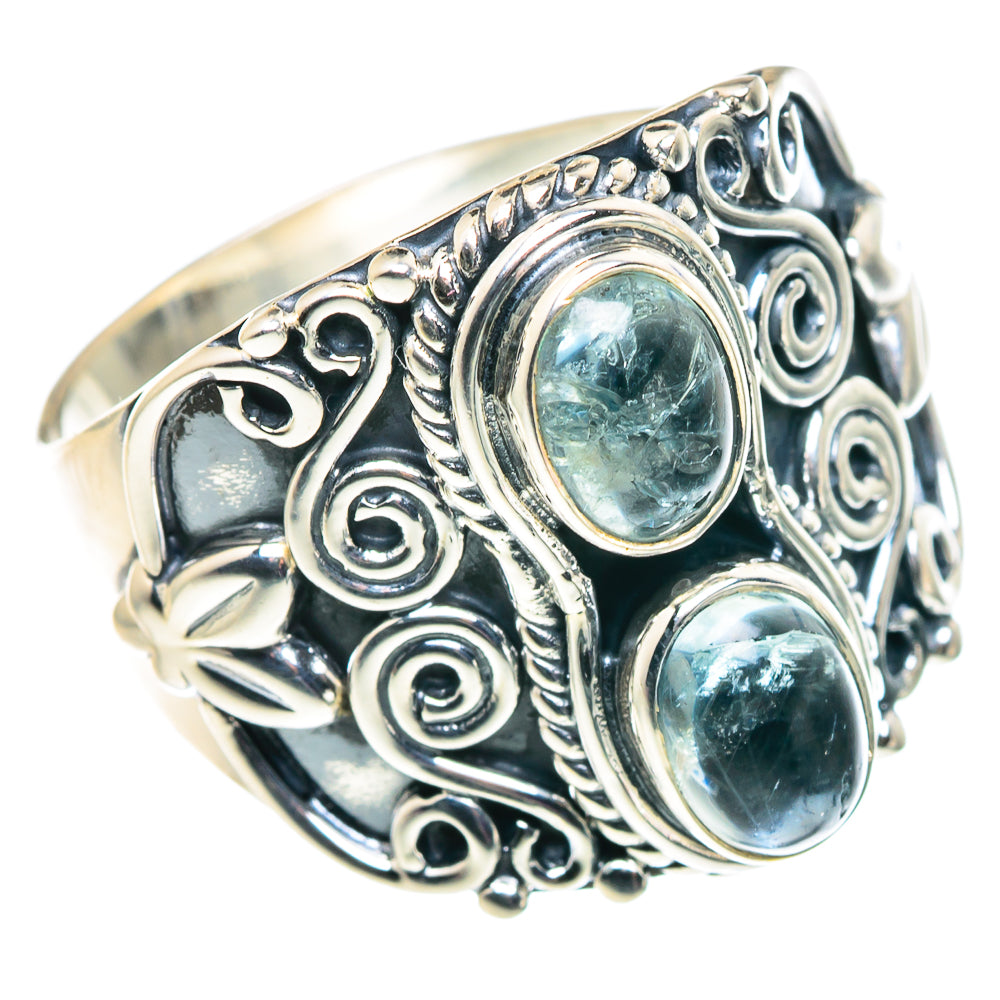 Aquamarine Rings handcrafted by Anasilvercos - RING92423