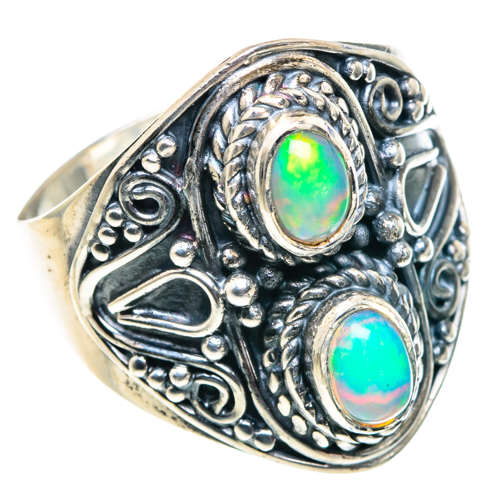 Ethiopian Opal Rings handcrafted by Anasilvercos - RING92445