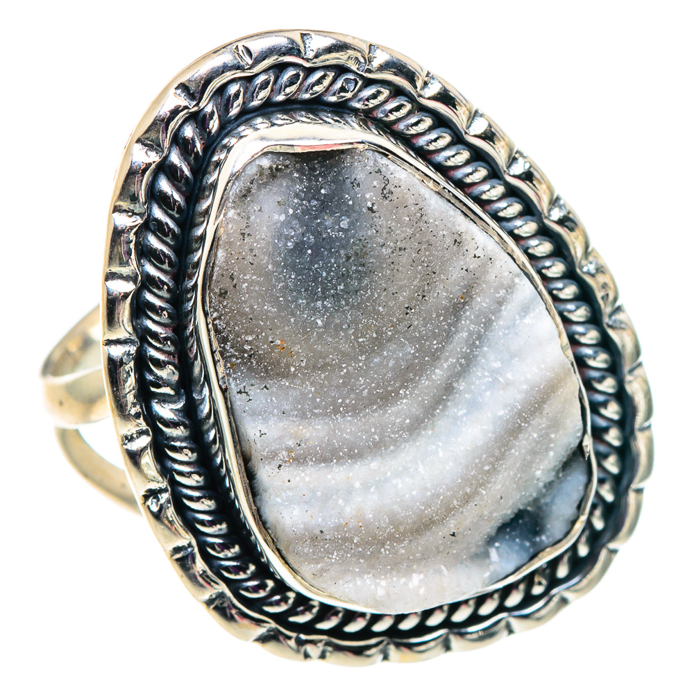 Desert Druzy Rings handcrafted by Anasilvercos - RING92448