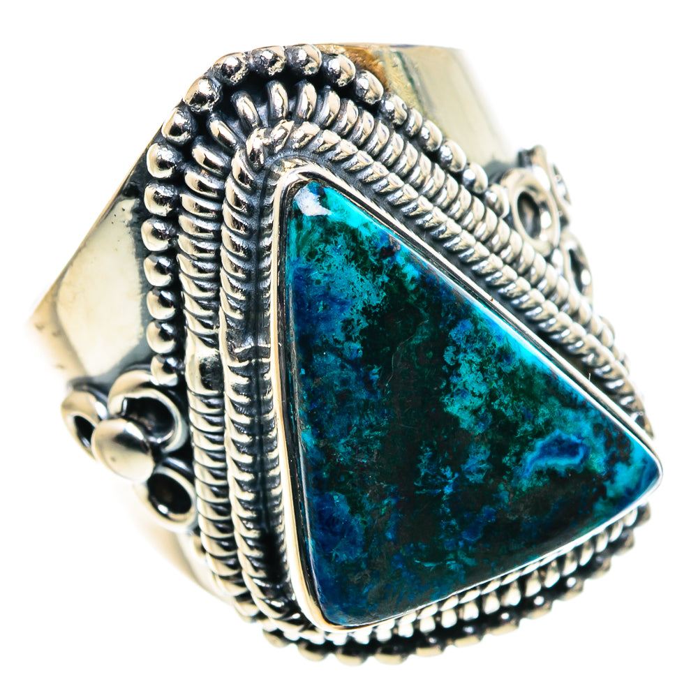 Chrysocolla Rings handcrafted by Anasilvercos - RING92449