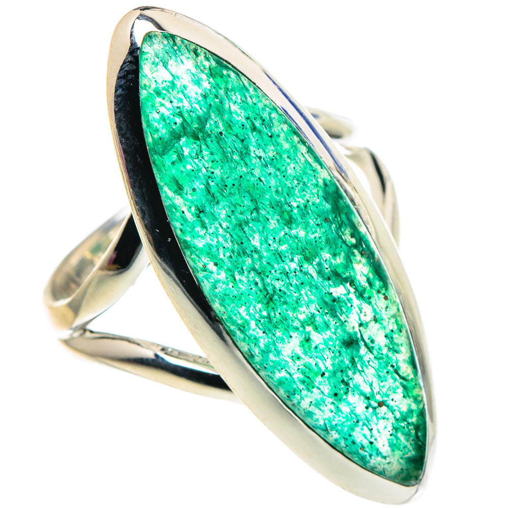 Green Aventurine Rings handcrafted by Anasilvercos - RING92475